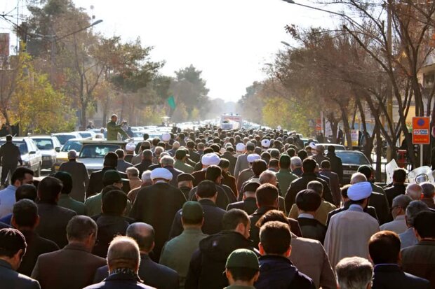 مراسم تشییع پیکر مطهر شهید احمد نعلچی برگزار شد