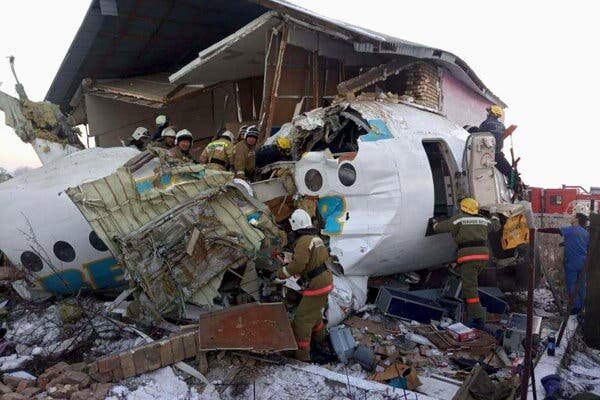 Plane carrying 100 passengers crashes in Kazakhstan