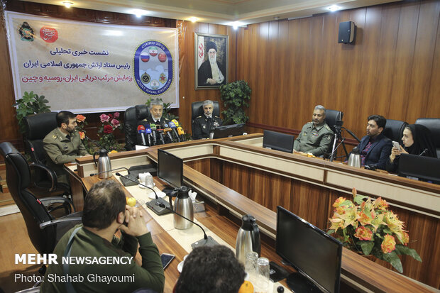 مؤتمر صحفي لمساعد الشؤون التنسيقية في الجيش الايراني
