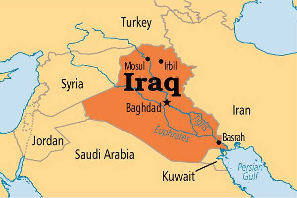 آتش  گرفتن خودرو  به علت گرمای شدید در عراق+ فیلم