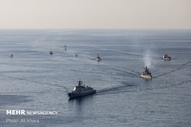 Trilateral Chinese-Iranian-Russian naval drill 3rd day