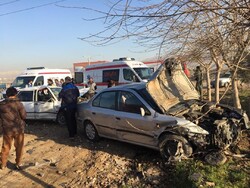 تصادف ۲ خودرو سمند و پراید در خاور شهر ۹ مصدوم بر جا گذاشت