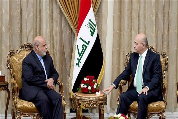 Barham Salih stresses strengthening Iran,Iraq ties 