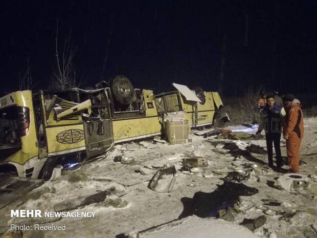 At least 9 dead in bus crash near Zanjan