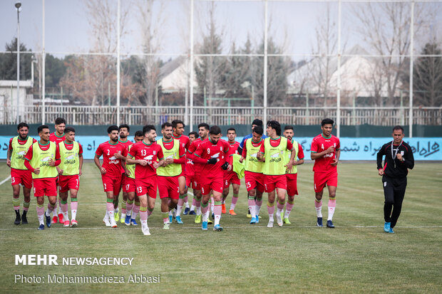 آخرین تمرین تیم ملی امید ایران قبل از اعزام به تایلند