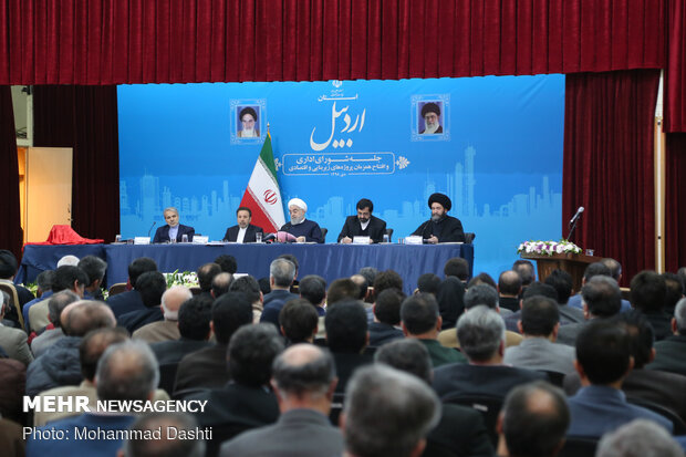 Rouhani at Administrative Council of Ardabil province