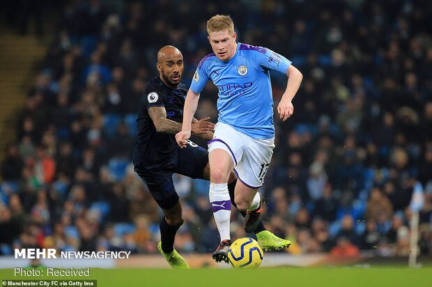 دیدار تیم های فوتبال منچسترسیتی و اورتون‎