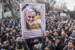 تبریز میں شہید قاسم سلیمانی کی یاد میں عظیم مظاہرہ