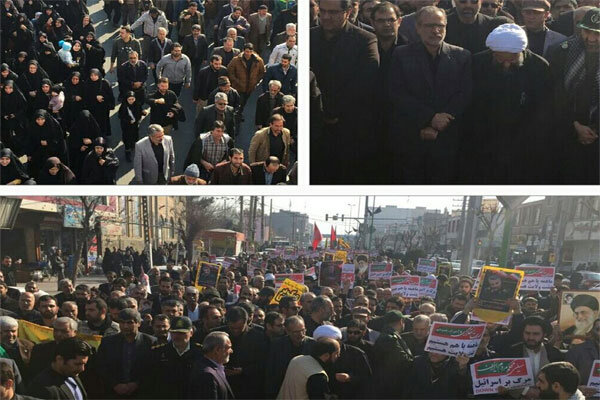 تظاهرات محکومیت اقدام جنایتکارانه آمریکا در استان تهران برگزار شد