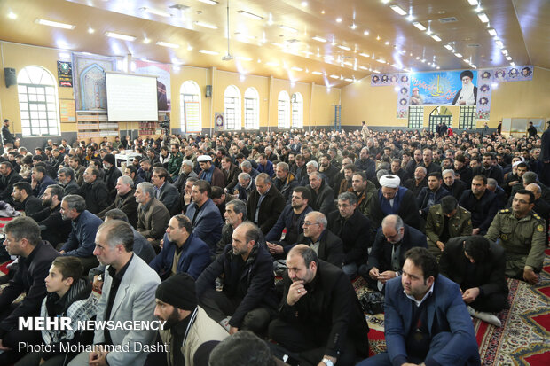 تجمع مردم اردبیل در پی شهادت سردار سپهبد حاج قاسم سلیمانی