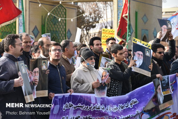 راهپیمایی مردم اراک در پی شهادت سردار سپهبد حاج قاسم سلیمانی