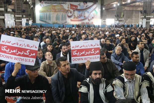 راهپیمایی مردم اهواز در پی شهادت سردار سپهبد حاج قاسم سلیمانی