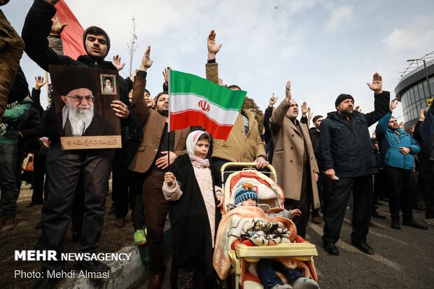 راهپیمایی مردم زنجان در پی شهادت سردار سپهبد حاج قاسم سلیمانی