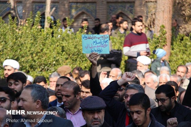 راهپیمایی مردم سمنان در پی شهادت سردار سپهبد حاج قاسم سلیمانی