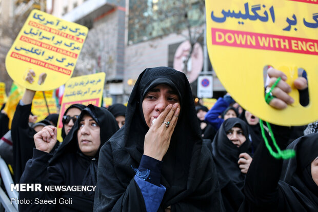 راهپیمایی مردم مشهد در پی شهادت سردار سپهبد حاج قاسم سلیمانی
