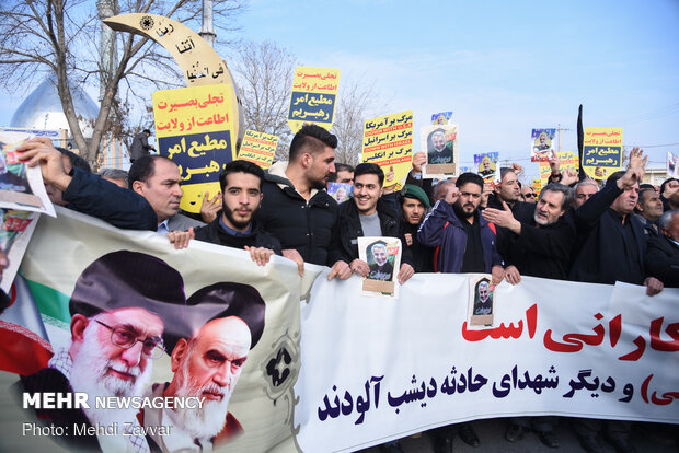 راهپیمایی مردم ارومیه در پی شهادت سردار سپهبد حاج قاسم سلیمانی