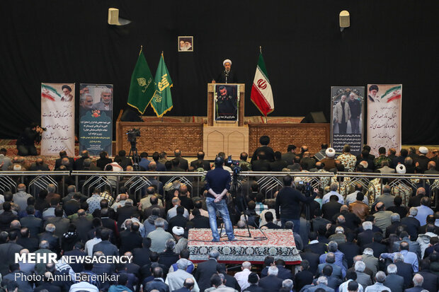 راهپیمایی مردم شیراز در محکومیت ترور شهید حاج قاسم سلیمانی