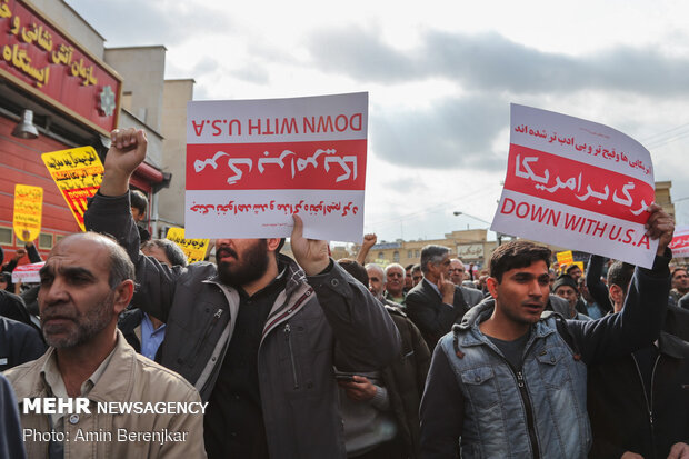 راهپیمایی مردم شیراز در محکومیت ترور شهید حاج قاسم سلیمانی