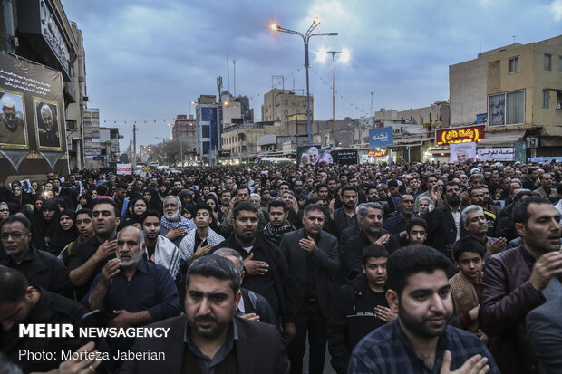 تجمع عزاداری شهادت سپهبد قاسم سلیمانی در اهواز