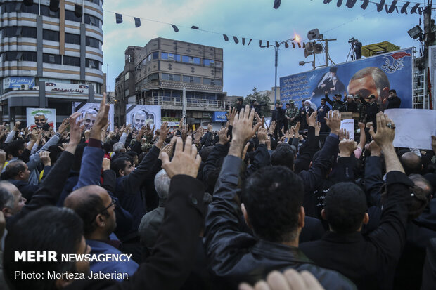 People hold rally in Ahvaz to condemn assassination of Gen. Soleimani