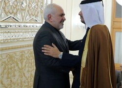 قطر کے وزیر خارجہ کی ایرانی وزير خارجہ سے ملاقات