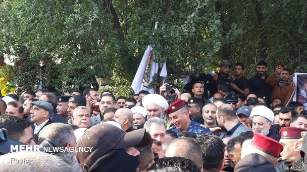 Funeral procession of Lt. Gen. Soleimani, Al-Mohandes in Kazemein 