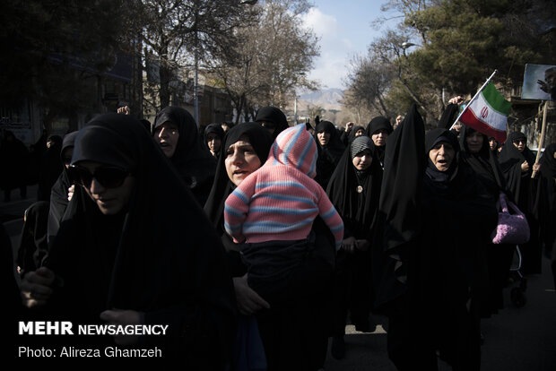 راهپیمایی مردم شاهرود در پی شهادت سردار سپهبد حاج قاسم سلیمانی