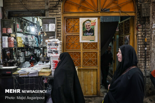 Tehran Bazaar commemorates Lt. Gen. Soleimani 