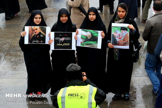 Commemoration of martyr Lt. Gen. Soleimani in Isfahan