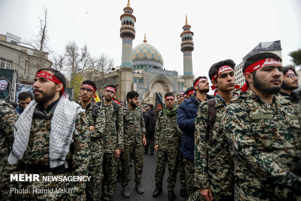 تجمع بزرگداشت شهید سپهبد قاسم سلیمانی در میدان فلسطین