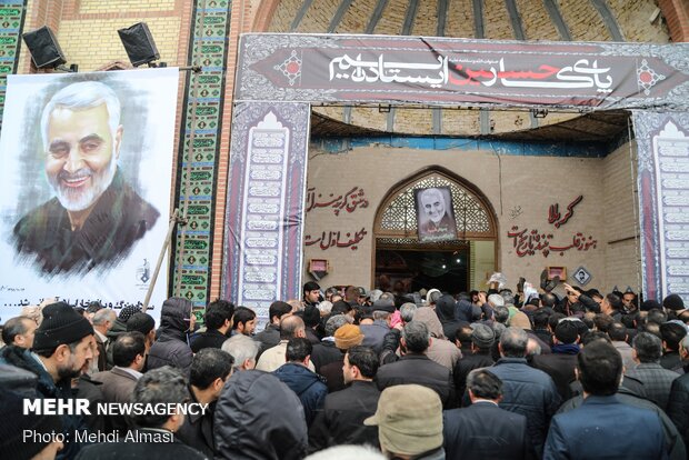 مراسم بزرگداشت شهید سپهبد قاسم سلیمانی در زنجان