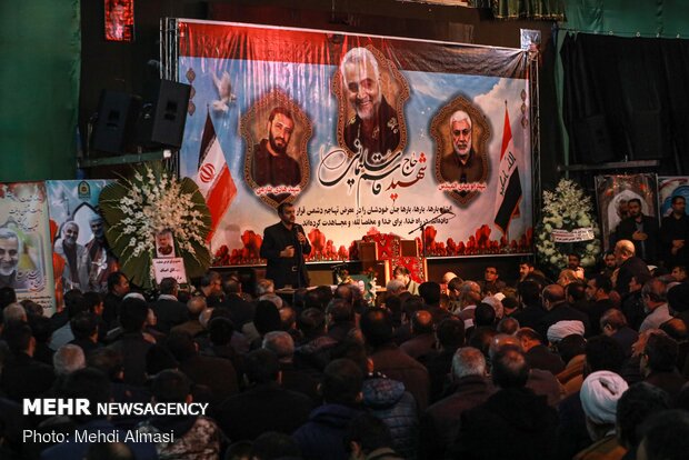 مراسم بزرگداشت شهید سپهبد قاسم سلیمانی در زنجان