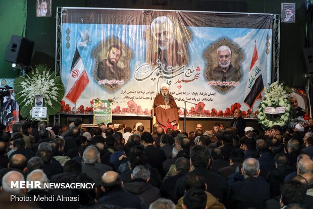 مراسم بزرگداشت شهید سپهبد قاسم سلیمانی در زنجان