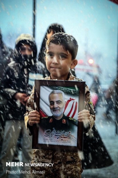 مراسم بزرگداشت شهید سپهبد قاسم سلیمانی در زنجان