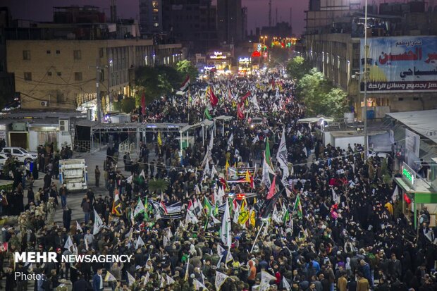 Funeral processions of martyred Iranian, Iraqi commanders in Karbala