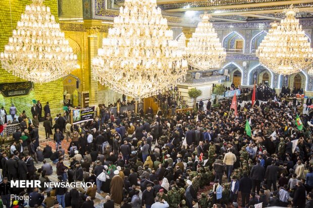 Funeral processions of martyred Iranian, Iraqi commanders in Karbala