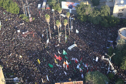 Funeral procession for martyrs Soleimani, al-Muhandis in Ahvaz