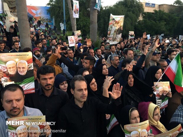 VIDEO: Millions of mourners gather in Ahvaz for funeral procession for Lt. Gen. Soleimani