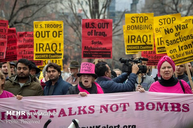 Massive demonstration in US cities in condemnation of assassination of Lt. Gen. Soleimani