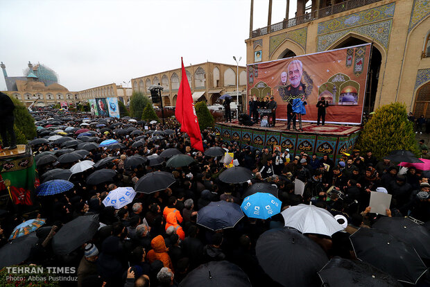 Commemoration of martyr Lt. Gen. Soleimani in Isfahan