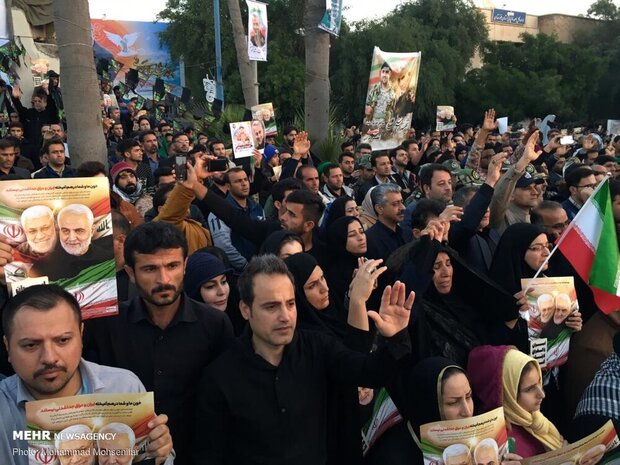 Funeral procession for martyr Lt. Gen. Soleimani in Ahvaz