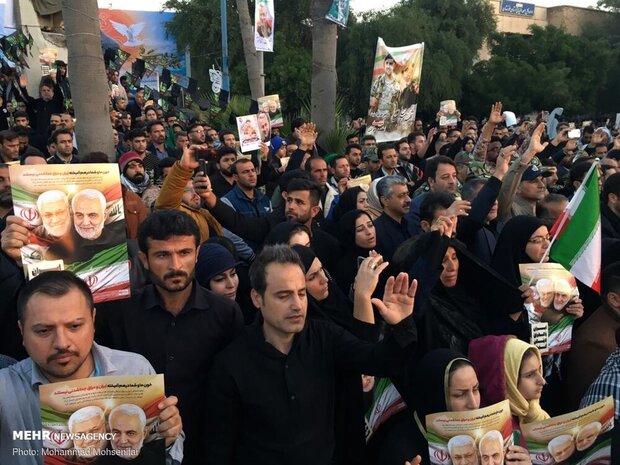 Funeral procession for martyr Lt. Gen. Soleimani in Ahvaz