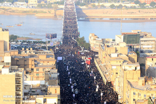 Funeral procession for martyr Lt. Gen. Soleimani in Ahvaz