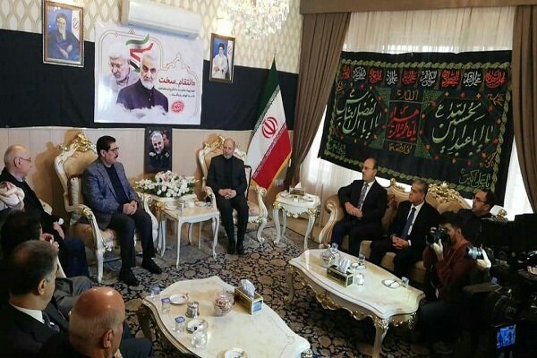 بەشداریی بەرپرسانی حزبە کوردییەکان لە پرسەی سەردار سولەیمانی
