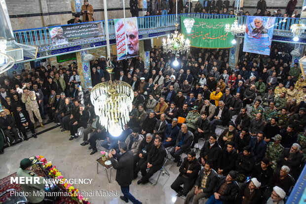 مراسم بزرگداشت شهید سپهبد قاسم سلیمانی در شهرضا