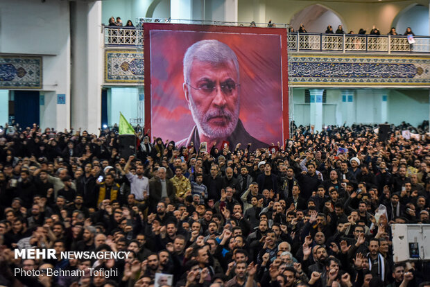 اجتماع عظیم عزاداران شهید سپهبد حاج قاسم سلیمانی در مصلی تهران