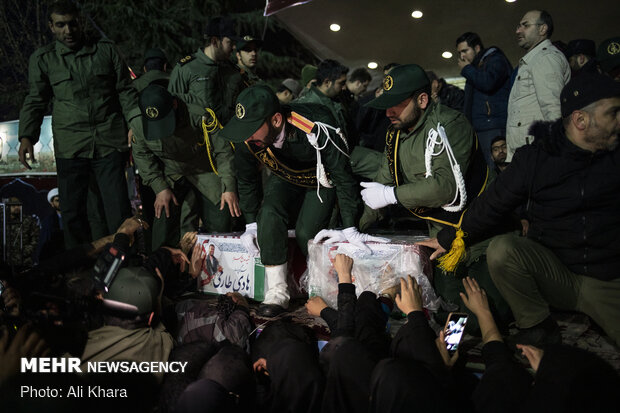 Gen. Soleimani's body arrives in Tehran