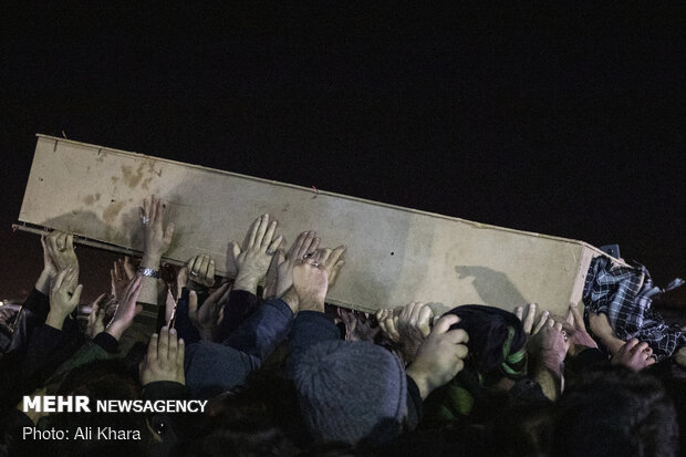 Gen. Soleimani's body arrives in Tehran