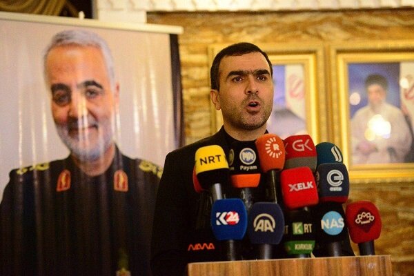 مراسم یاد حاج قاسم در شهر سلیمانیە