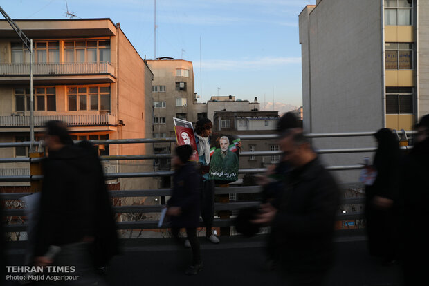 Packed crowds attend funeral procession of top military commander Qasem Soleimani in Tehran 